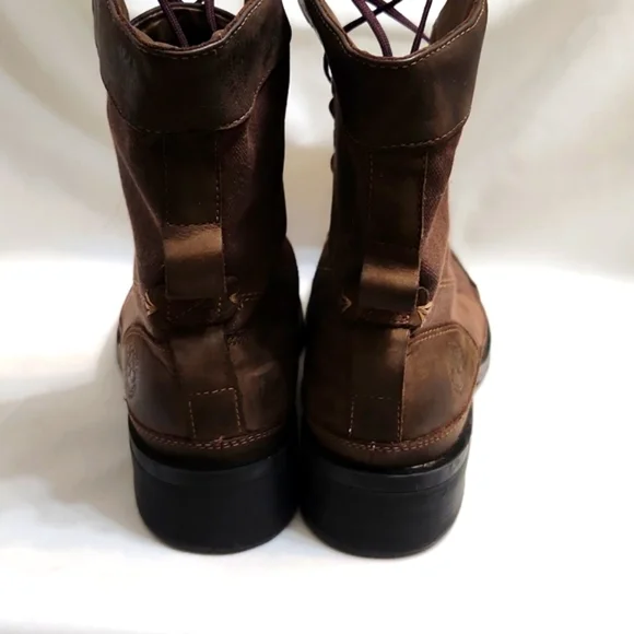 Timberland Genuine Leather Canvas Lace-up boots (w size 8.5) - Picture 5 of 16